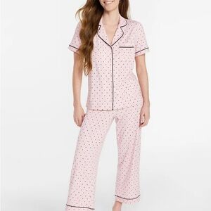Charming Pink Polka Dot Pajama Set